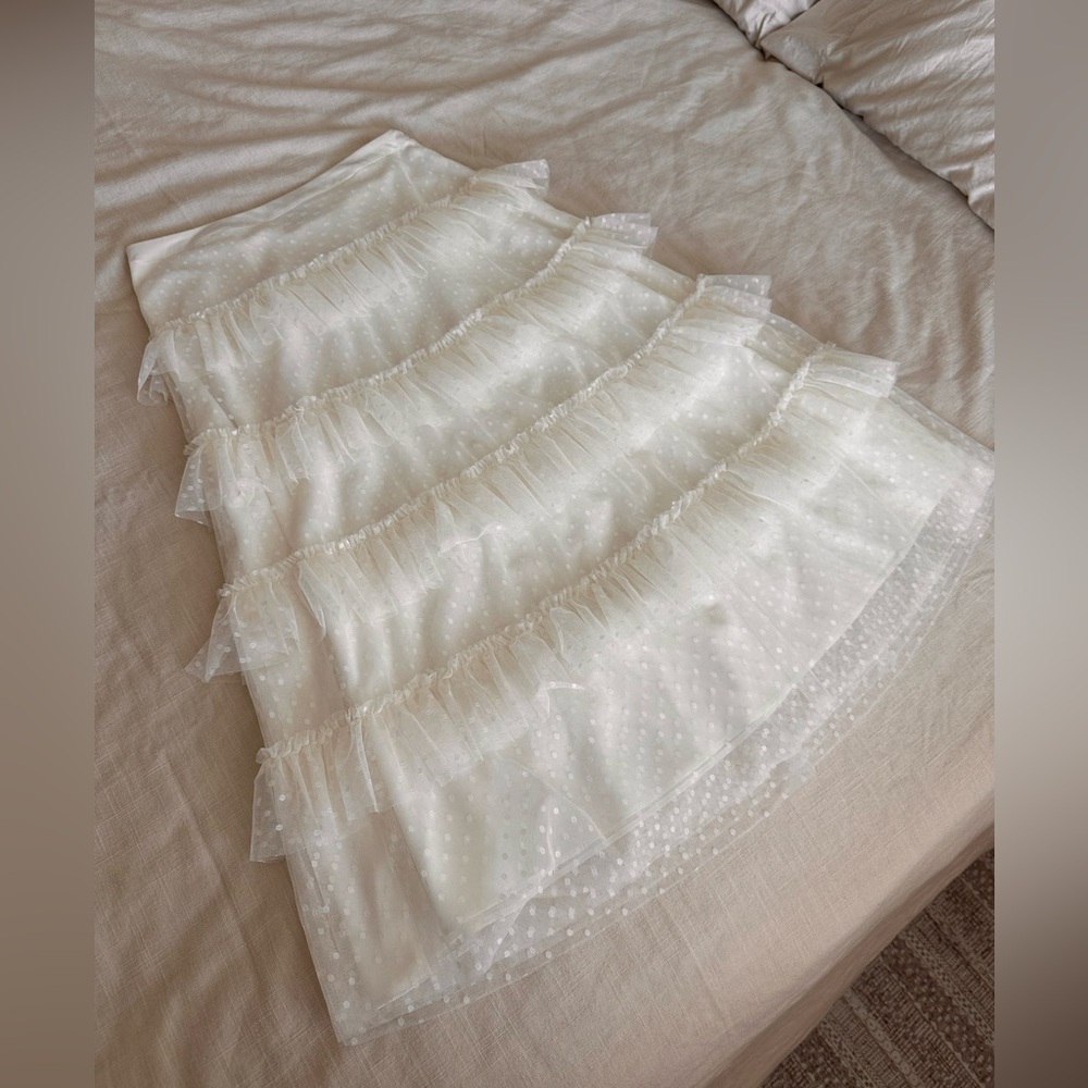 Rachell Parcel White Skirt